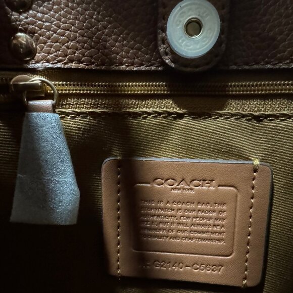 Coach Dempsey Tote Bag 22 In Signature Jacquard With Coach Patch And Stripe - Picture 6 of 16